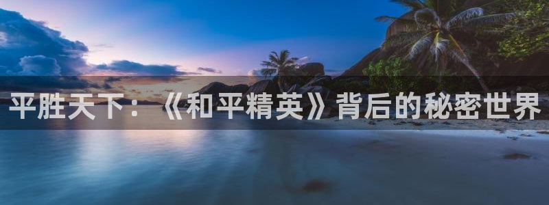 辉达娱乐是什么：平胜天下：《和平精英》背后的秘密世界